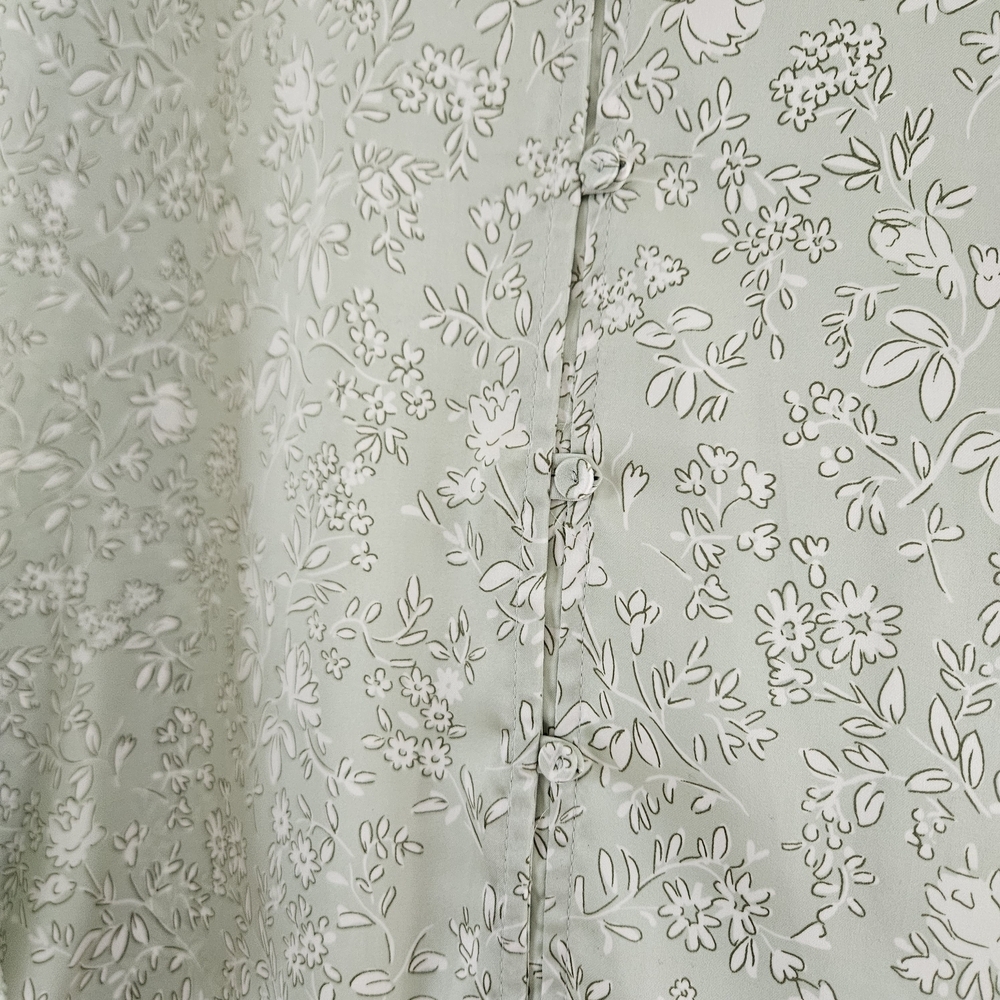 Zara Mint Green Floral Blouse - Picture 4 of 6
